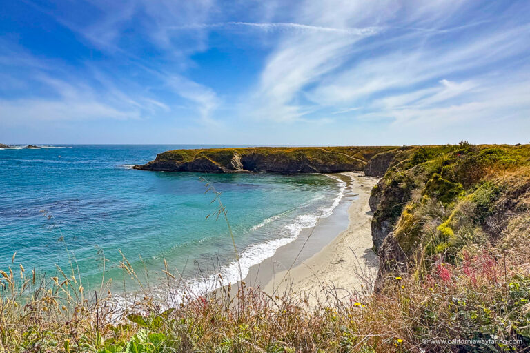 Beach in Mendocino village