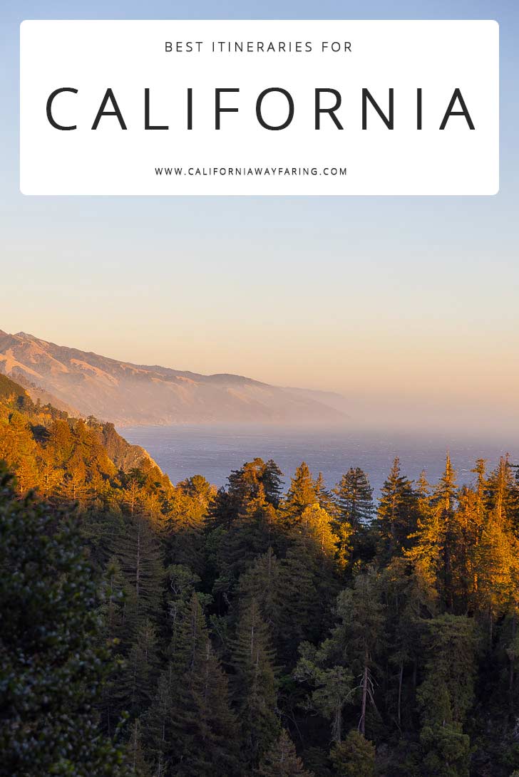 California itineraries