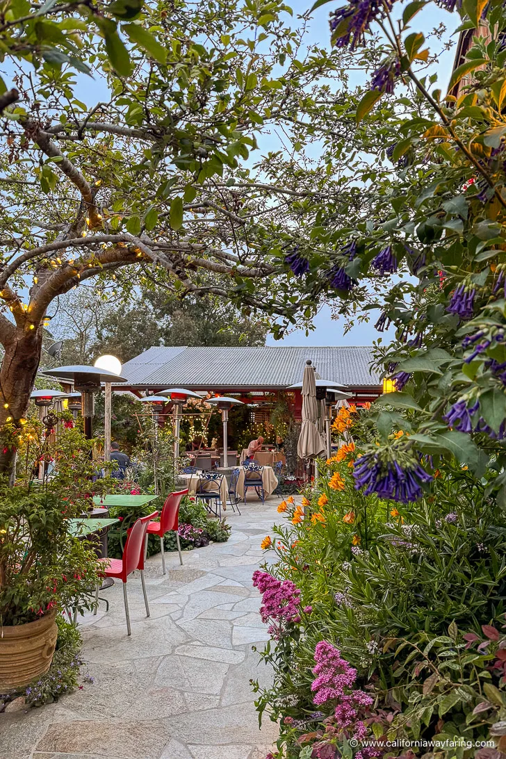 Cambria restaurant garden
