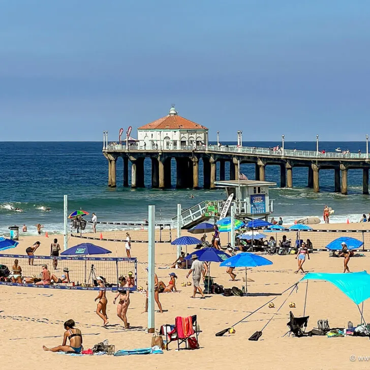 Manhattan Beach volleyball nets