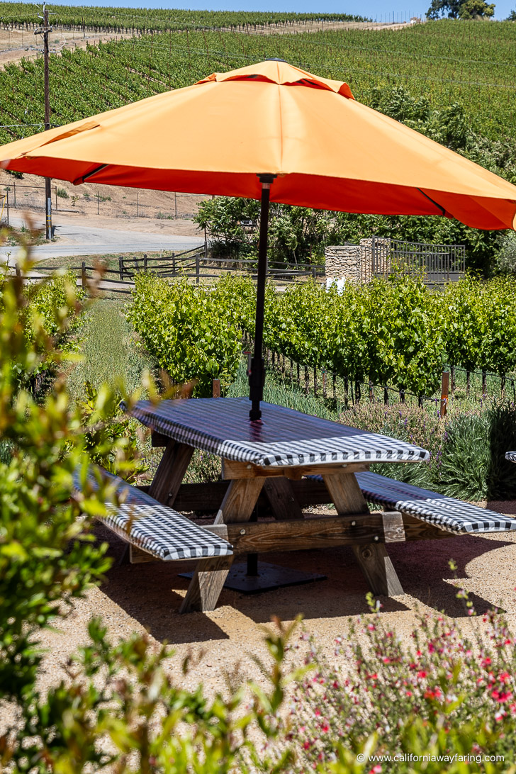 Paso Robles winery table